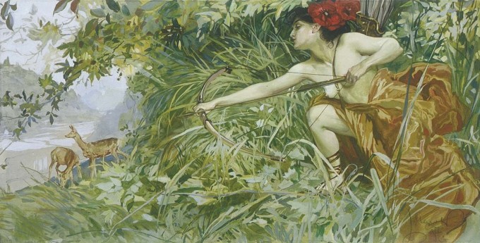 Diana při lovu