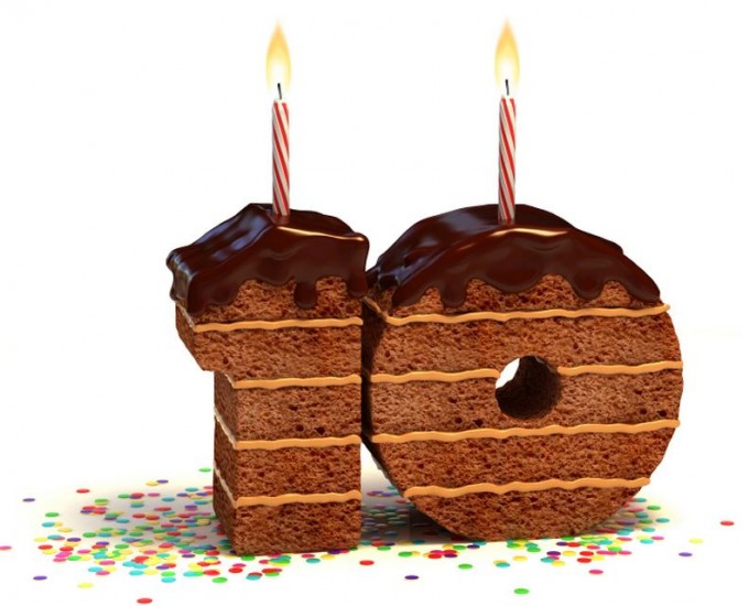 10 narozeniny cake